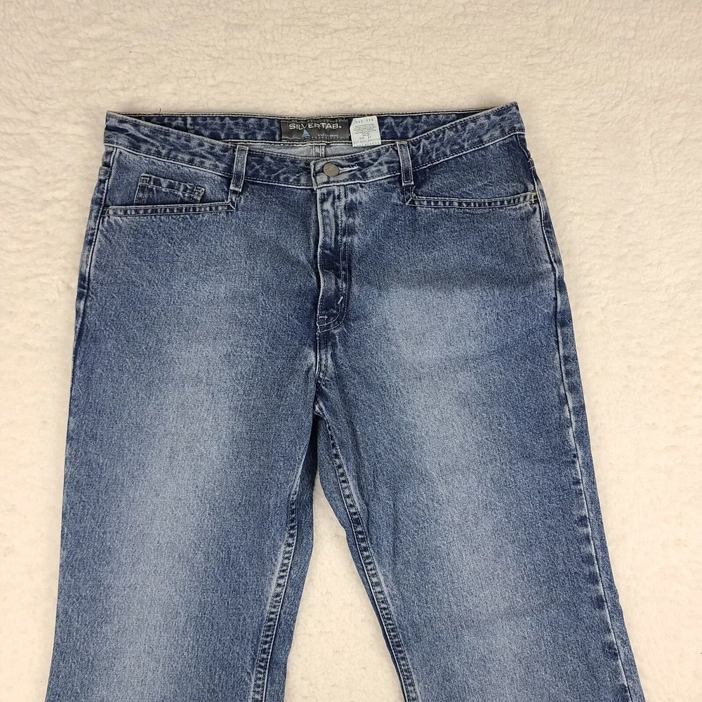 SilverTab Levi's Jeans Womens‎ 13S 13 Short Blue Neo Relaxed Boot Cut NWT NEW